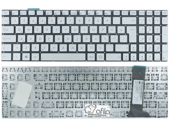 Asus N750JV G550 G550JK Notebook Klavyesi - Silver - TR ürün görseli 1