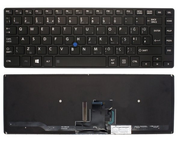 Toshiba 9Z.Nayun.201 NSK-V20UN 0T Klavye - Siyah - TR - Işıklı ürün görseli 1