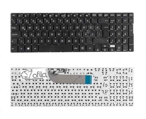 Asus TP500LB TP500LBN TP500LBN Notebook Klavyesi - Siyah - TR ürün görseli 1