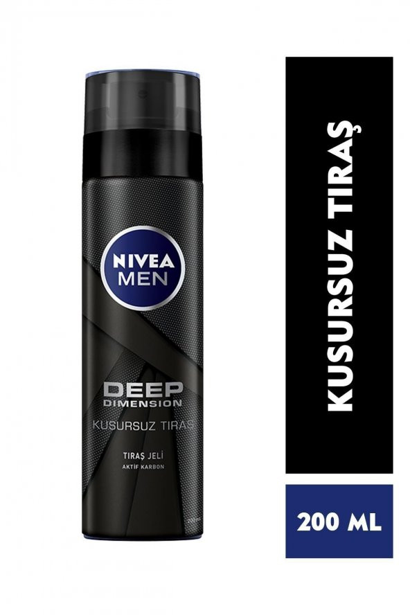 Nivea  Men Deep Dimension Tıraş Jeli 200ml, Kusursuz Tıraş ürün görseli 1