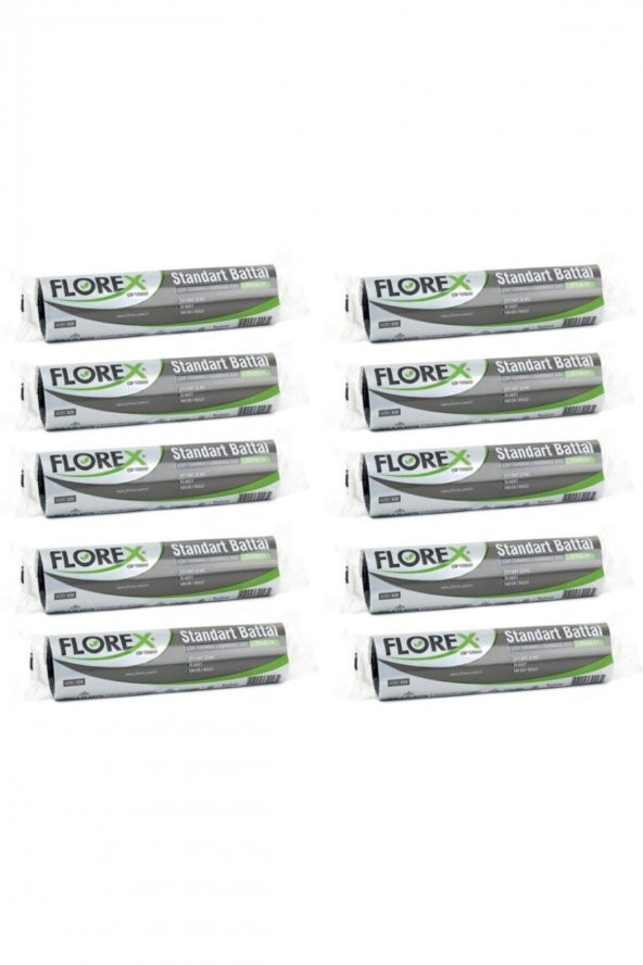 Florex  Standart Battal Boy 10 Adet Çöp Torbası Siyah 72 X 95 Cm 10 Paket ürün görseli 1