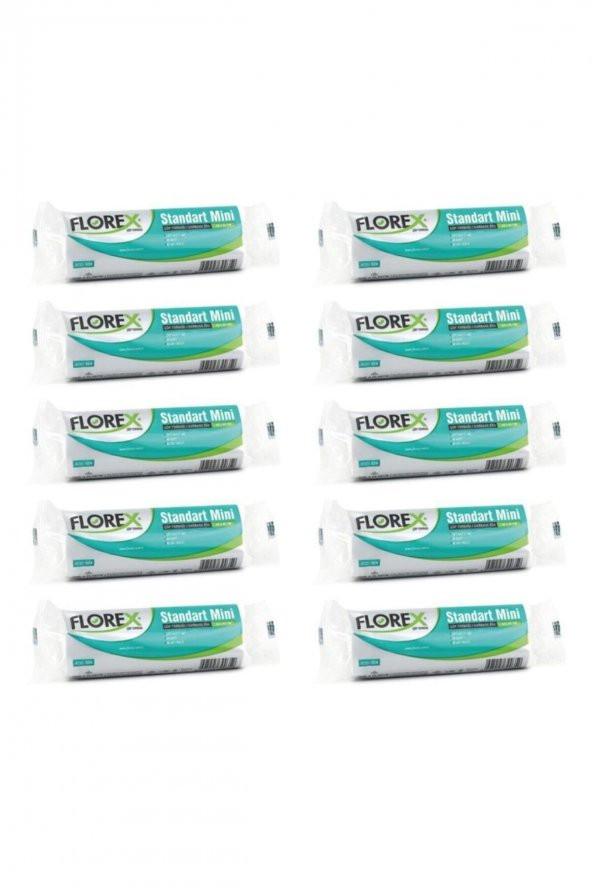 Florex  Standart Mini Boy 40 Adet Çöp Torbası Beyaz 40 X 45 Cm 10 Paket ürün görseli 1