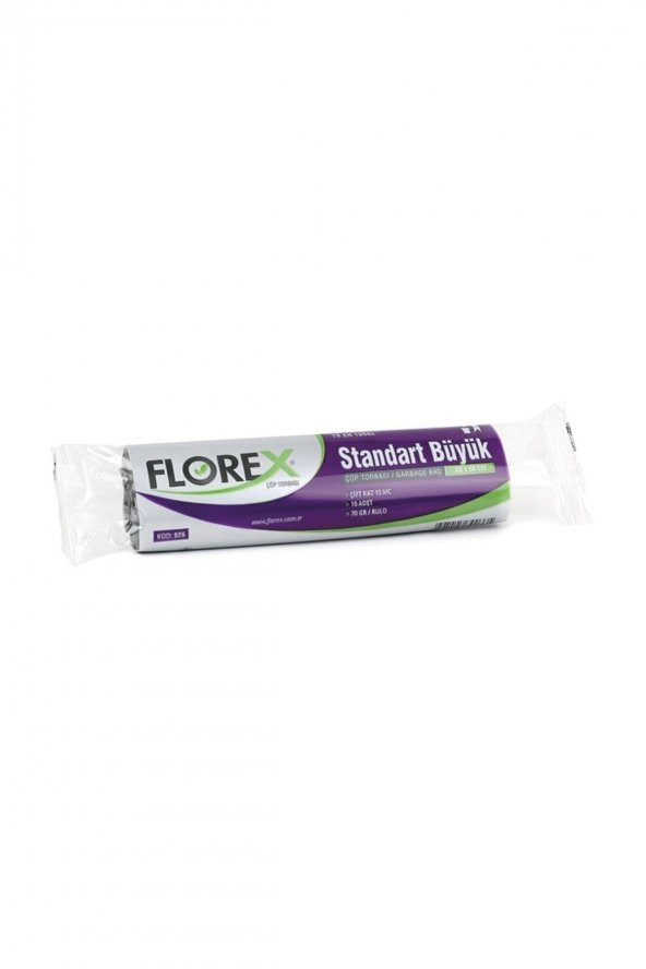 Florex  Standart Büyük Çöp Poşeti 70 Gr. (50 Rulo / 500 Adet) ürün görseli 1