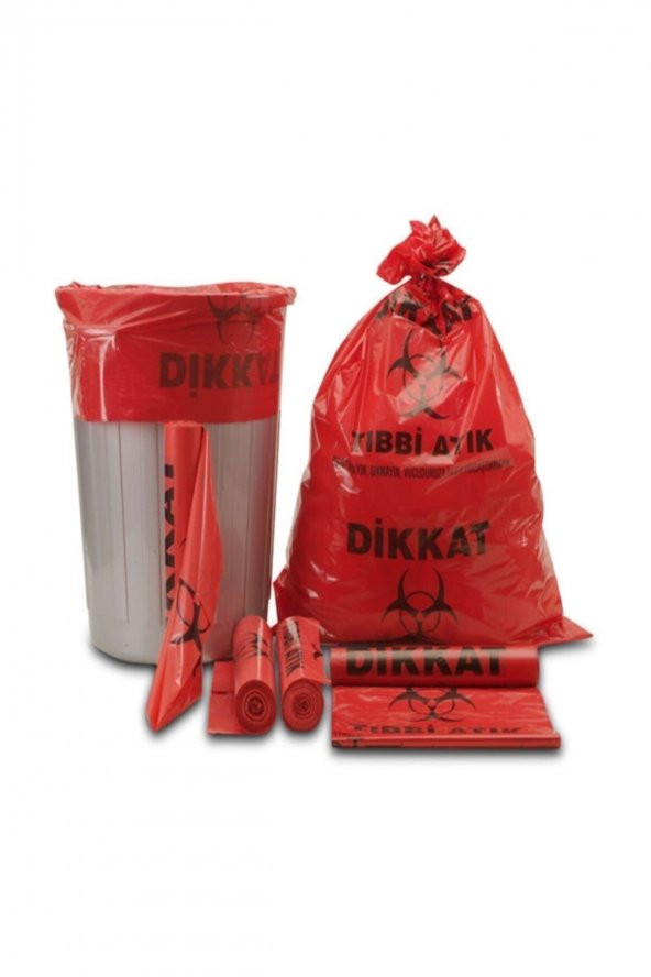Florex  Tıbbi Atık Çöp Poşeti 100 Micron 80 x 110 Jumbo 100 Adet 1 Koli ürün görseli 1