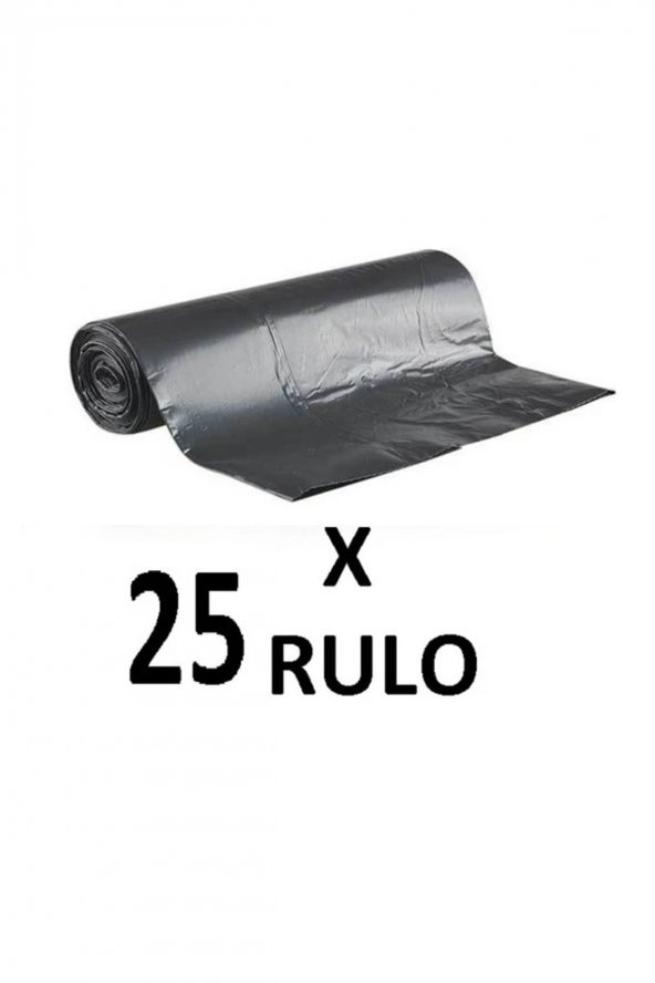 Florex  Standart Büyük Boy 65x80 Cm  Siyah Çöp Poşeti 25 Rulo Toplam 250 Adet ürün görseli 1