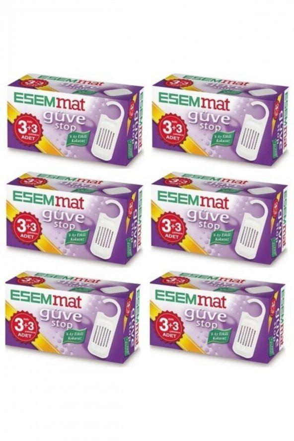 Esemmat  Güve Stop (3 Askı+3 Çekmece) 6lı Paket ürün görseli 1