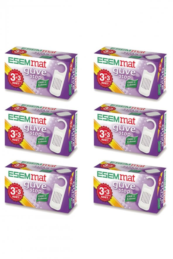 Esemmat Güve Stop ( 3 Askı + 3 Çekmece ) 6 Lı Paket ürün görseli 1