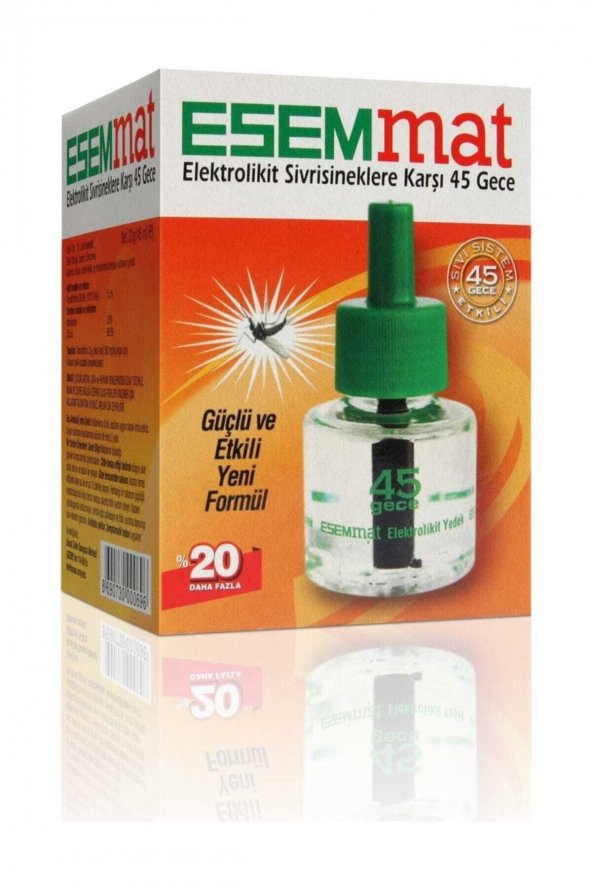 Esemmat  Elektrolikit Yedek 45 Gece Etkili ürün görseli 1