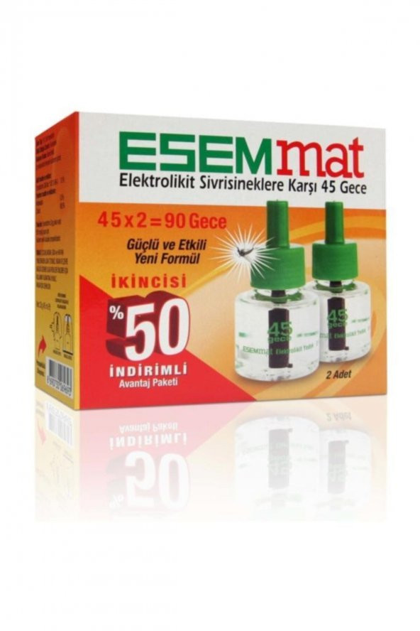 Esemmat Elektrolikit Yedek 45 Gece 2li Paket ürün görseli 1