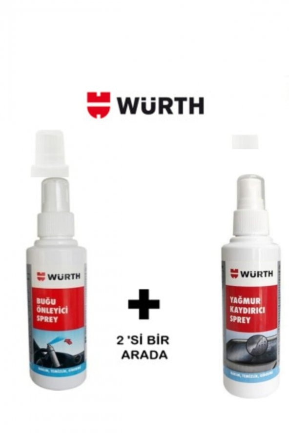Würth Yağmur Kaydırıcı 150ML + Buğu Önleyici 150 ML ürün görseli 1