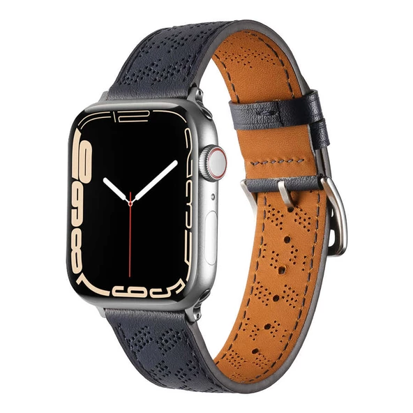Apple Watch 7 41mm KRD-76 PU Deri Kordon Kayış ürün görseli 1
