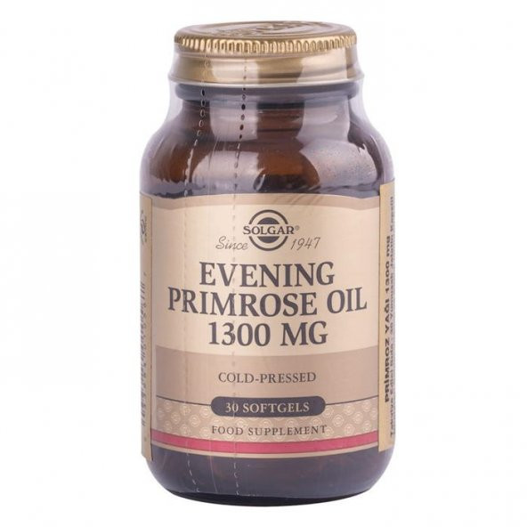 Evening Primrose Oil Primroz Yağı (Çuha Çiçeği Yağı) İçeren Gıda Takviyesi 1300mg 30 Kapsül ürün görseli 1
