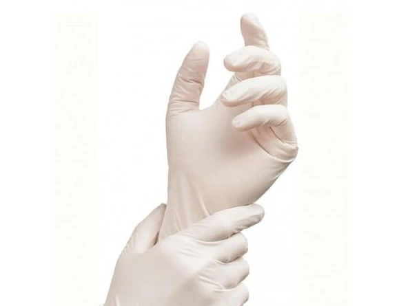 Beybi Latex Muayene Eldiveni Pudralı Orta/medıum 100 Adet ürün görseli 1