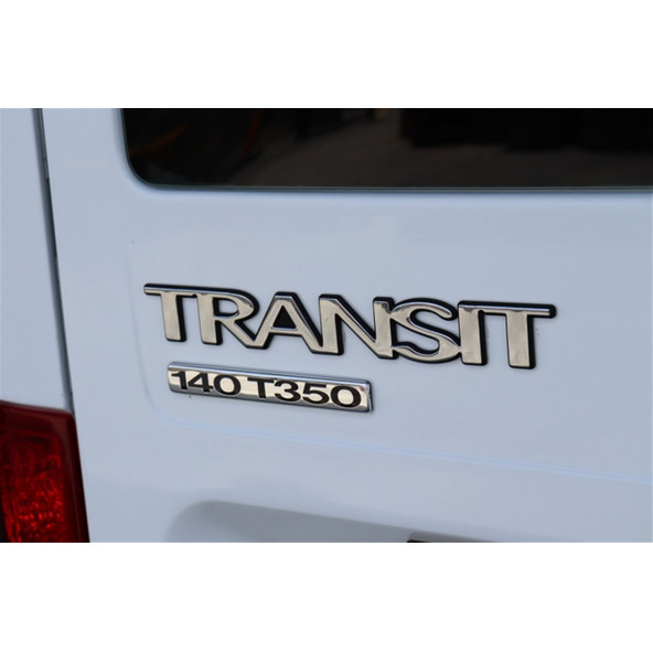 Ford Transit 2010 3M 3D Parlak Krom ABS Bagaj Yazı Logo Amblem ürün görseli 1