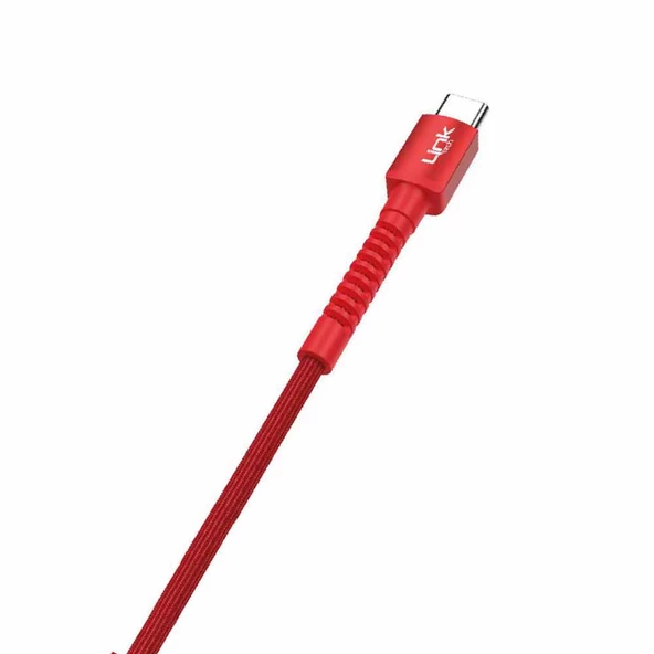 LinkTech K552 Type-C USB Metal Başlı Data/Şarj Kablosu 3A 1mt - Resim 10