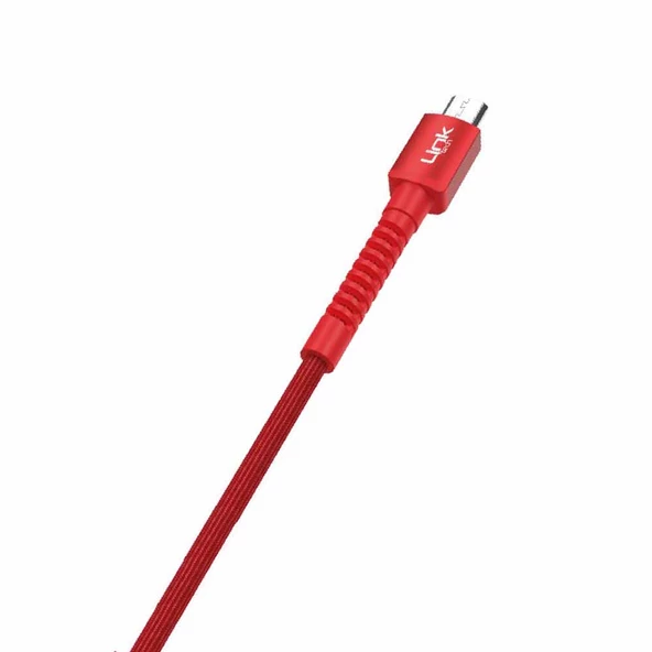 LinkTech K551 Micro USB Metal Başlı Data/Şarj Kablosu 3A 1mt - Resim 10