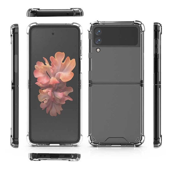 Galaxy Z Flip 3 Kılıf Zore Nitro Anti Shock Silikon Kılıf ürün görseli 1
