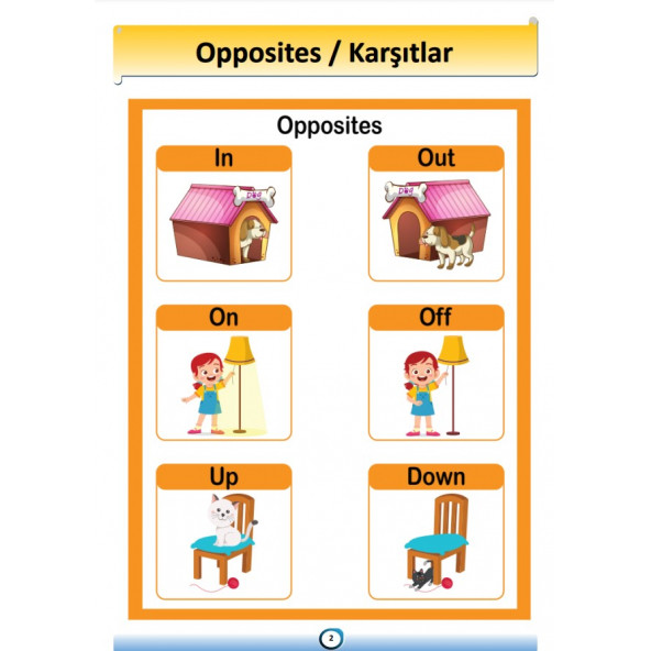 İngilizce Karşıtlar-Zıtlar (Opposite) Kitabı - Resim 3