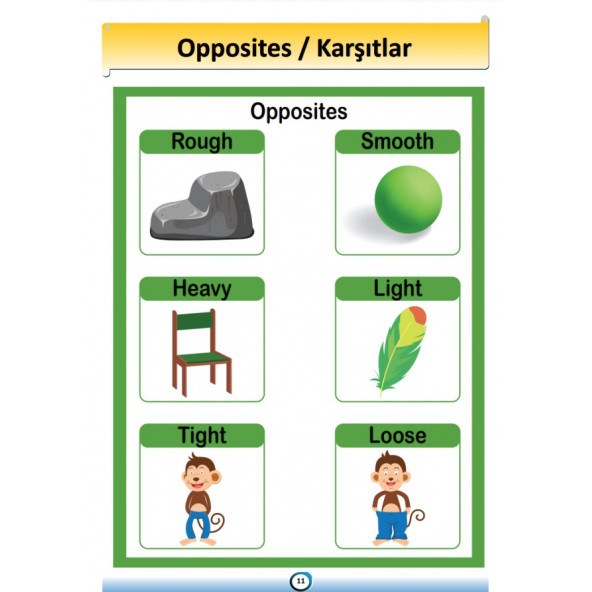 İngilizce Karşıtlar-Zıtlar (Opposite) Kitabı - Resim 4