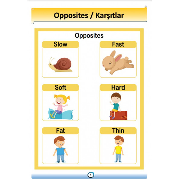 İngilizce Karşıtlar-Zıtlar (Opposite) Kitabı - Resim 5
