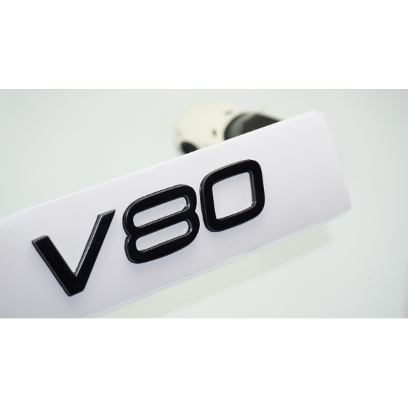 DK Tuning V80 Siyah ABS 3M 3D Bagaj Yazı Logo Volvo İle Uyumlu ürün görseli 1
