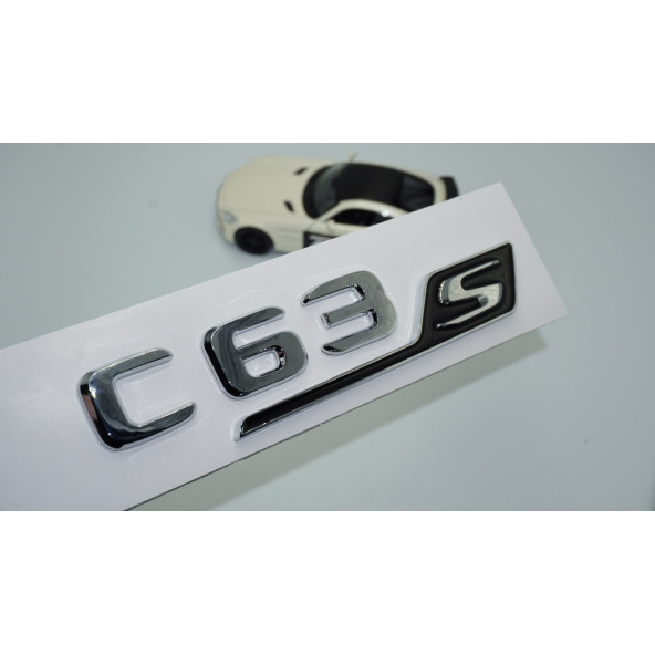 DK Tuning C 63S Bagaj Krom Siyah ABS 3M 3D Yazı Logo Benz İle Uyumlu ürün görseli 1