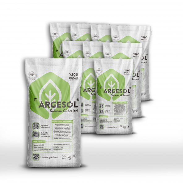 Argesol Tarım 250 Kg Solucan Gübresi (9 Paket Fiyatına 10 Paket) ürün görseli 1