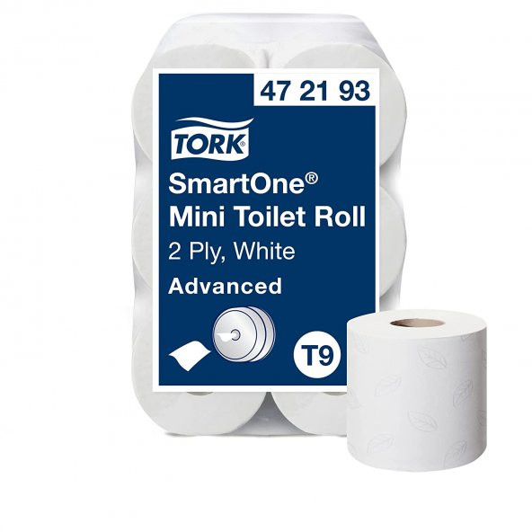 Tork SmartOne Mini Tuvalet Kağıdı Advanced 111,6 Metre 12'li Paket (472193) ürün görseli 1