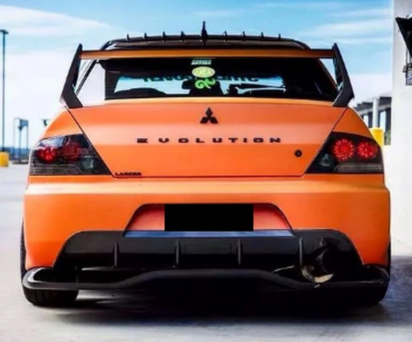DK Tuning Lancer Evolution Bagaj Siyah Yazı Logo Arma - Resim 2