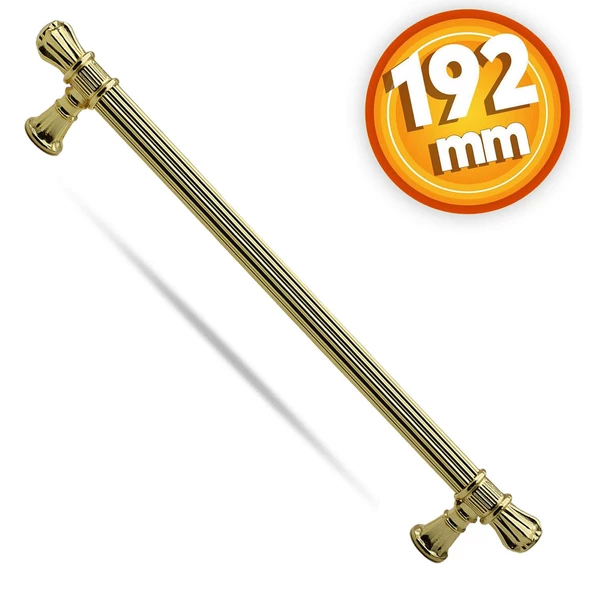 Akbatı Çekmece Dolap Dolabı Kapak Kapağı Kulpu Kulbu 192 Mm Gold Metal Kulpları Mobilya Mutfak ürün görseli 1