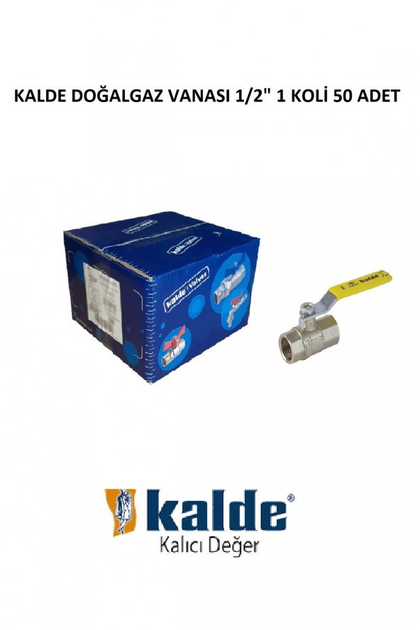 KALDE DOĞALGAZ VANASI 1/2" 1 KOLİ 50 ADET ürün görseli 1