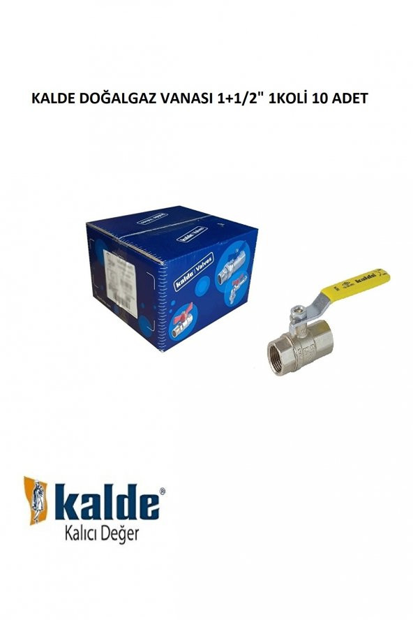 KALDE DOĞALGAZ VANASI 1+1/2" 1KOLİ 8 ADET ürün görseli 1