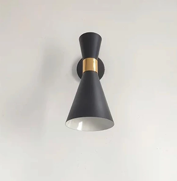 Rsylight Retro Rustik Dekoratif Metal Siyah Mafsallı Vintage Aplik ürün görseli 1