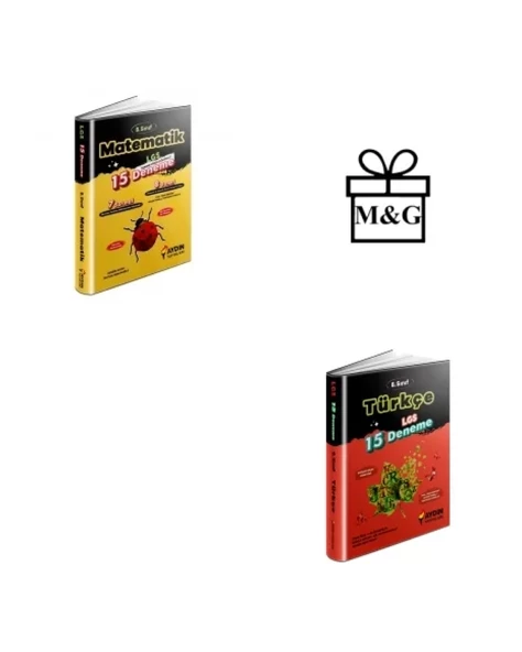 LGS 8.Sınıf Matematik 15'li ve Türkçe 15'li Deneme Sınavı ürün görseli 1
