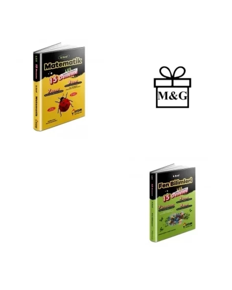 LGS 8.Sınıf Matematik 15'li ve Fen Bilimleri15'li Deneme Sınavı ürün görseli 1