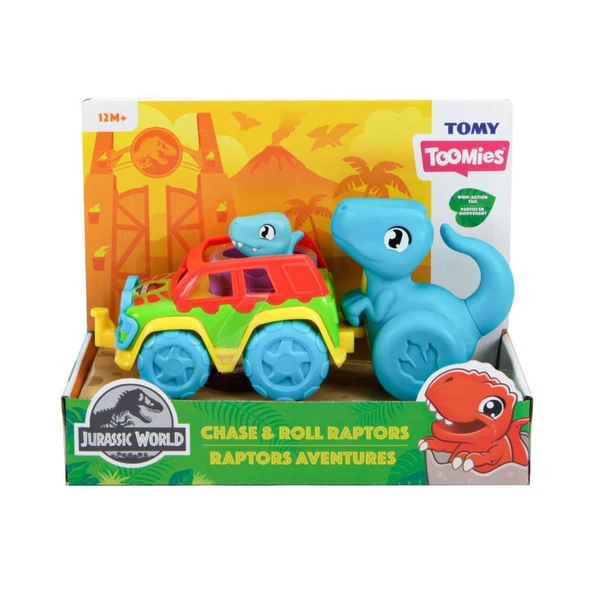 73251 Tomy - Jurassic World Dino ve Renkli Araç +12 ay ürün görseli 1