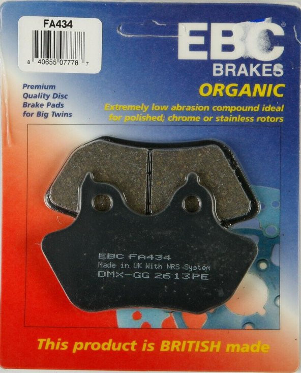 Ebc Fa434 2006-2007 Harley-Davidson Softail Standard FXSTI Arka Fren Balatası ürün görseli 1
