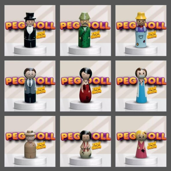 Boyanabilir Peg Doll  PD01 - Resim 2