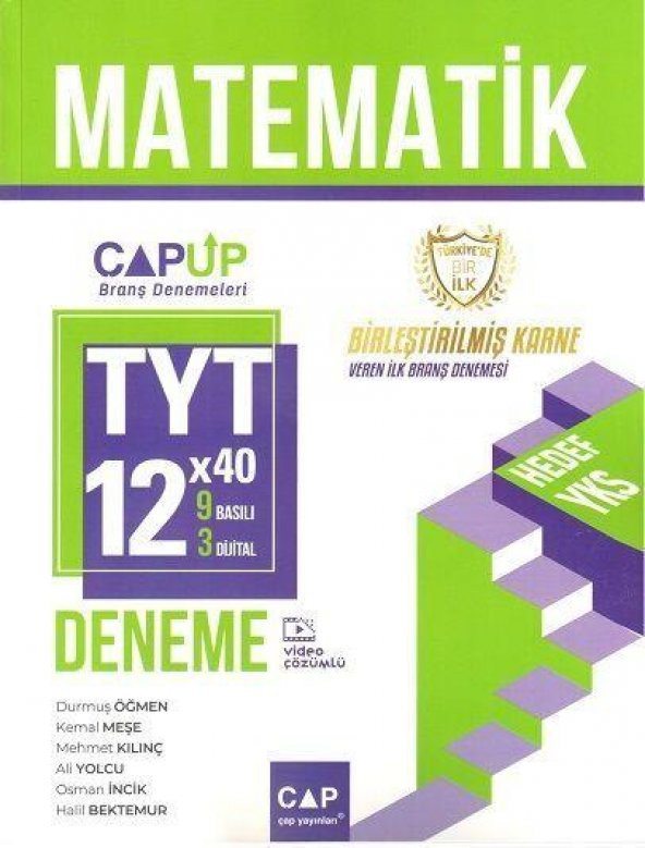 TYT Matematik 9 x 3 Up Deneme Çap Yayınları ürün görseli 1