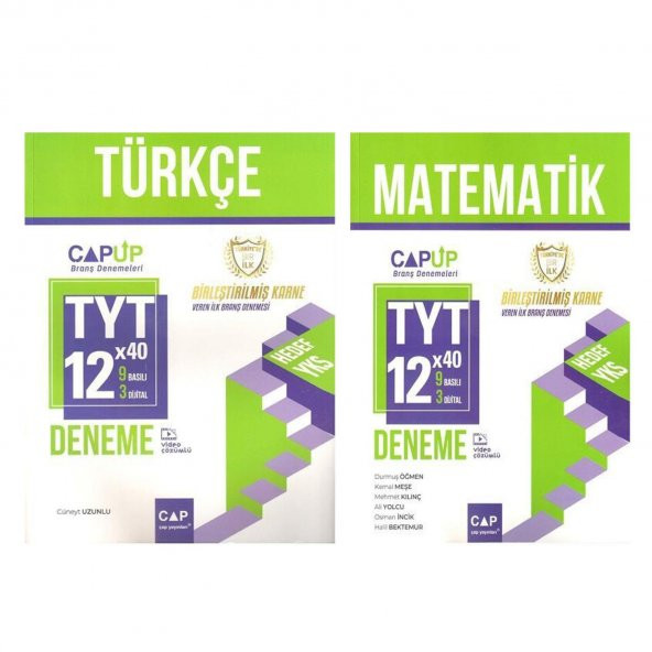 Çap Yayınları TYT Matematik ve Türkçe Deneme Seti 2 Kitap ürün görseli 1