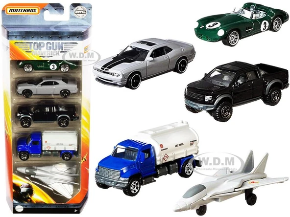 Matchbox Beşli Araba Seti Topgun Maverick  GPF96 ürün görseli 1