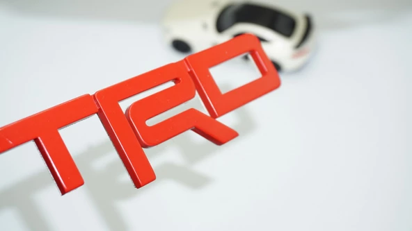 DK Tuning TRD Bagaj Kırmızı ABS 3M 3D Logo Amblem Toyota İle Uyumlu ürün görseli 1