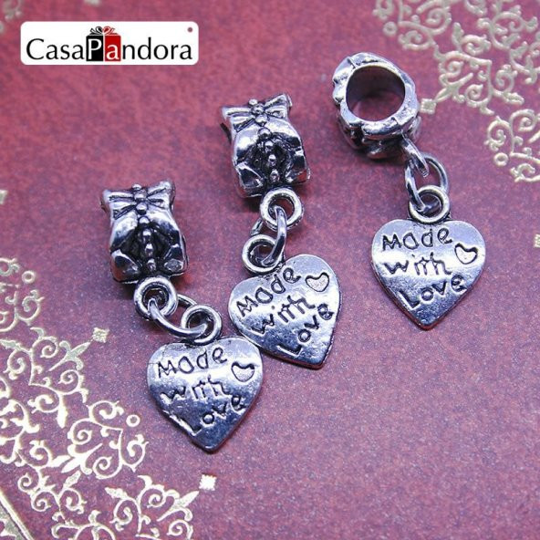 Worldshop MADE WİTH LOVE CHARM, CHARM BİLEKLİK UYUMLU ürün görseli 1