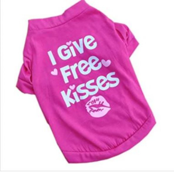 Pet Style RENK SEÇENEKLİ,KEDİ VE KÖPEK İÇİN ı give free kisses ELBİSE ürün görseli 1