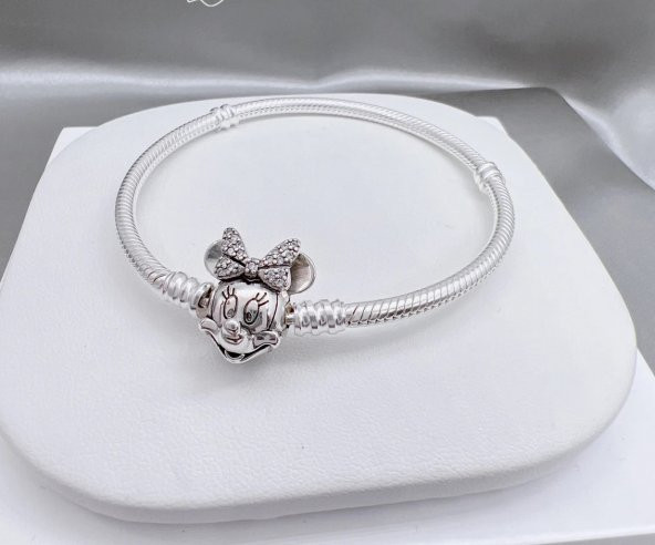 Worldshop Pandora, Charm Uyumlu Yılan Bileklik, Disney Minnie Mouse,  Tüm Boyutlar ürün görseli 1