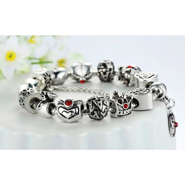 Worldshop QUEEN CHARMLI BİLEKLİK, AHŞAP KUTU İÇERİSİNDE - Resim 3