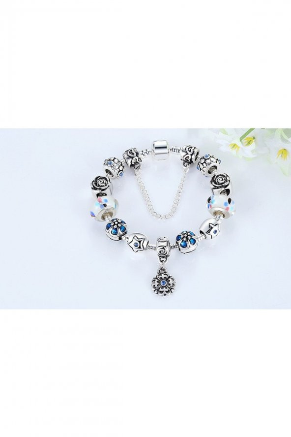 Worldshop Pandora Tarz, Seçkin Model Charm Bileklik, Ahşap Kutu Içerisinde, Yeni Yıl, yılbaşı hediye ürün görseli 1