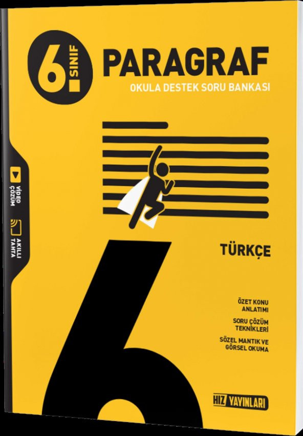 6. Sınıf Türkçe Paragraf Soru Bankası Hız Yayınları ürün görseli 1