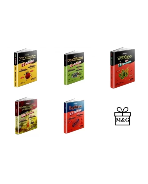 LGS 8.Sınıf Matematik Fen Türkçe İnkılap İngilizce Deneme Sınavı ürün görseli 1