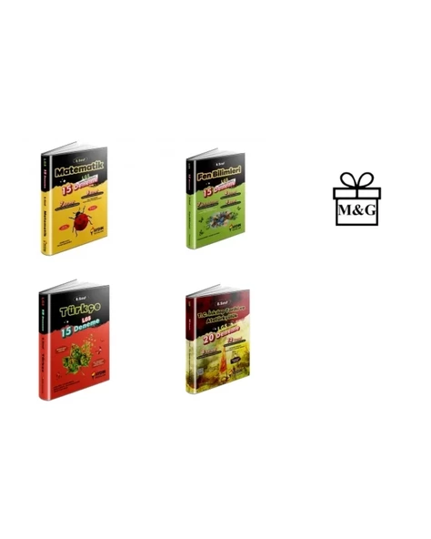 LGS 8.Sınıf Matematik Fen Türkçe İnkılap Deneme Seti ürün görseli 1